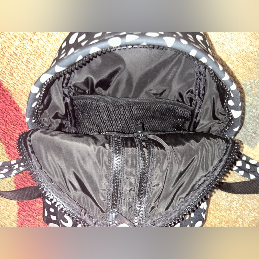 Dagne Dover Black and Beige Mini Back Pack - Picture 7 of 10